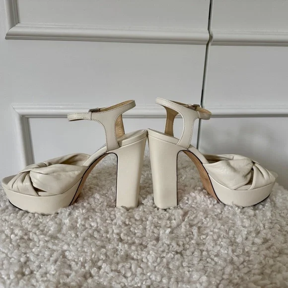 Jimmy Choo Heloise Platform Sandals – Size 37 – Worn Once – PERFECT Bridal Shoe - Picture 7 of 13